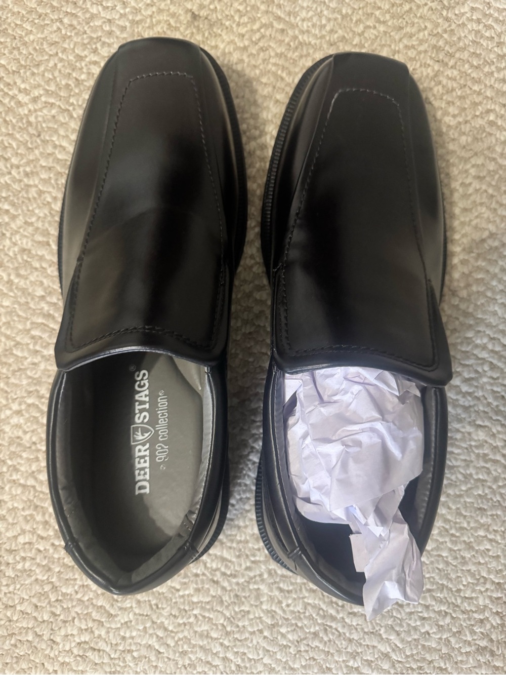 Deer Stags Men's Greenpoint Black Vega Slip-On Loafers Size 15 M NIB